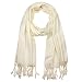 Falari Women's Solid Color Pashmina Shawl Wrap Scarf 80" X 27"