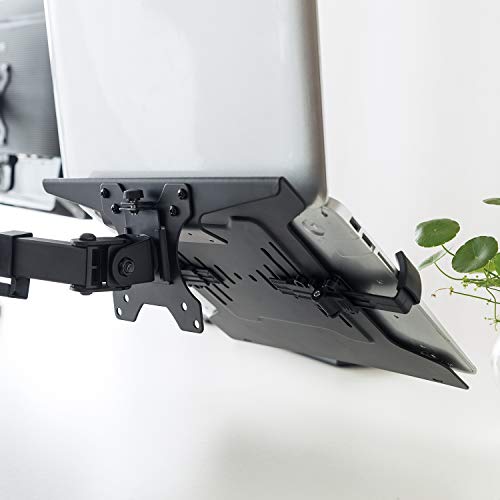 HumanCentric Laptop VESA Mount Tray for Monitor Arms and Stands, Fits 75x75 and 100x100 mm VESA Mount Holes, Fully Secures Laptop with Adjustable Clamps 9.5" to 16.5” width, Rubber Pads - Cosy Home Interiors HumanCentric Laptop VESA Mount Tray for Monitor Arms and Stands, Fits 75x75 and 100x100 mm VESA Mount Holes, Fully Secures Laptop with Adjustable Clamps 9.5" to 16.5” width, Rubber Pads - Image 4