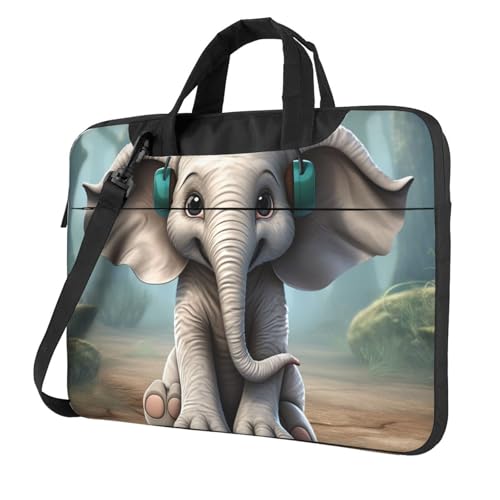Sac fourre-tout pour ordinateur portable motif éléphant gris : protégez votre PC avec style