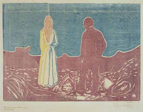 Image Sur Toile Deux personnes d'Edvard Munch décoration murale 60x90