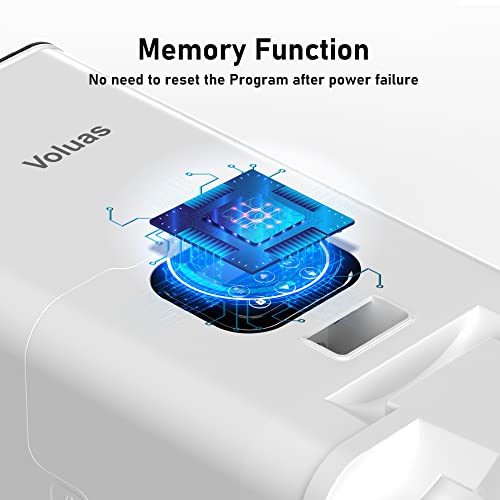 Voluas Automatic Cat Feeders For Two Cats - Double Pet Feeder With 2 Stainless Steel Bowls,6L Timed Cat Feeder With Memory Function, Pet Food Dish #TOP4