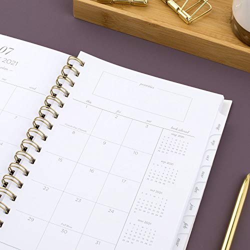 "Academic Planner 2021-2022, Cambridge Weekly & Monthly Planner, 5-1/2"" X 8-1/2"", Small, For School, Teacher, Student, Workstyle, Gray Geo (5557G-200A)" (5557G-200A-22) #TOP3