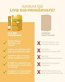 livQ Bio-Primärhefe pur - Superfood Immun-Booster flüssig, Bio Bierhefe aus Primärfermentation mit B-Vitaminen, Erfrischend, Vegan & laktosefrei I 210ml