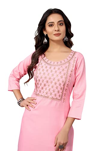 Image of PERFECTBLUE Women's Embroidery Rayon Kurti (Kurti-VRK101 Variation)