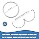 20 Stück gardinenringe zum öffnen, 50mm Metall Gardinenringe Vorhangringe, Rundringe Vorhang Clips Duschvorhang Metallklammern für Vorhänge und Gardinenstangen(silbrig)