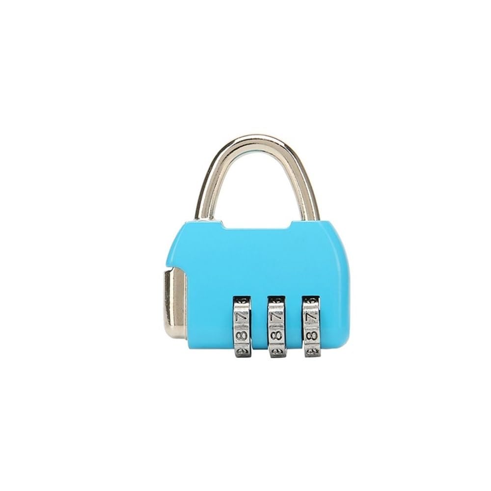 Suitcase Locks, Password Padlock Dormitory Cabinet Travel Digital Multicolor(Blu)