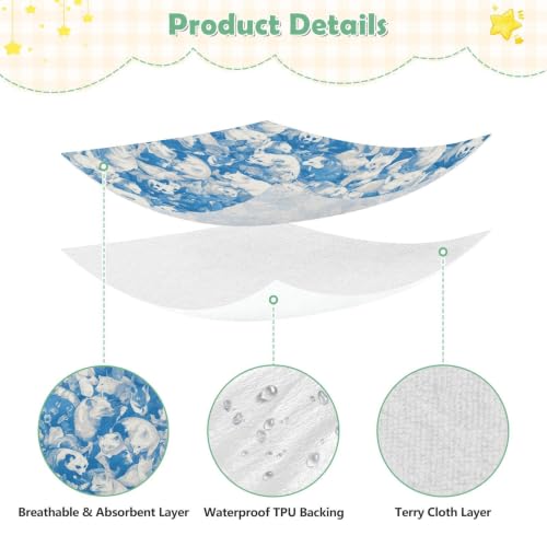 Parure de lit imperméable pour berceau 132x71 drap housse