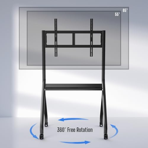 Image of 75''-86'' Smart Board Stand, 4K UHD Interactive Touchscreen Whiteboard, Android 14 Wireless Smartboard for Classroom Home Office Studio