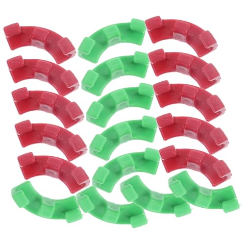POPETPOP 1 Juego Ayudas para Plantas Polos Poste De La Planta Vine Pinzas para Doblar Plantas Juerga Poste De Musgo Árbol Clips De Pared De Escalada De Plantas El Plastico Rojo 20 Piezas