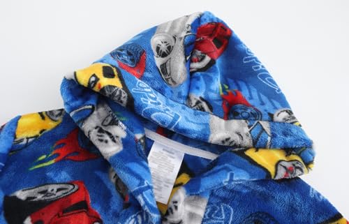 Image of Kids Hooded Bathrobe Girls Soft Plush Hooded Flannel Pajamas Sleepwear Boys Spa Robe