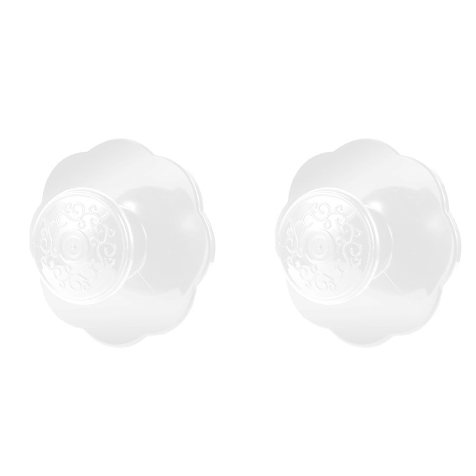 Jiajulashou123 White 2 Pcs Self Stick Knobs Cabinet Door Handle Self-Adhesive Drawer Knobs Wardrobe Knobs Stick On Handle Sliding Door Handle For Cupboard Furniture Door Dresser (White)