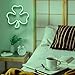 Shamrock Neon Sign, St. Patrick's Day Decorations with USB/Battery Powered, LED Clover Lucky Green Neon Lights for Man Cave Bar Pub Home Party Room Wall Decor (Clover, 2 Clover)