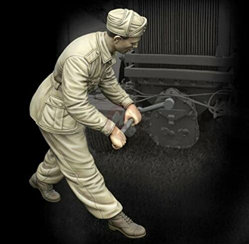LIANGFANG 1/35 Guerrero Antiguo Trabajo Solo una Figura (sin Motor) Kit de Modelo de Figura de Resina sin Montar sin Pintar