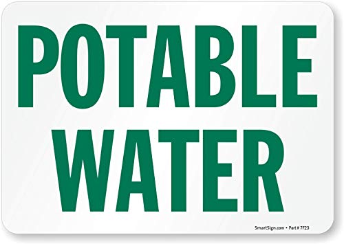 SmartSign "Potable Water" Label | 7" x 10" Laminated Vinyl