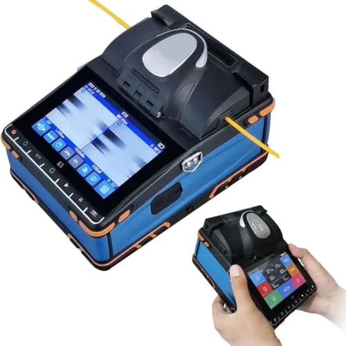 Image of LDMLAX Optical Fiber Fusion Splicer, High-Precision Automatic Optical Core Welder Splicing Machine, Built-in VFL+OPM Six Wave Lengths, Insulation Wire Cable Splicing Machine