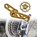 Zxpjkyu Bike Chain Tensioner Cycling Parts Bike Chain Stabilizer Bicycle Chain Tensioner for Biking, Gold with GuideWheel