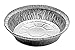 Durable Packaging International 7" Round Aluminum Foil Take-Out Pan 50 Pack -Disposable Tin Containers (No Lids)