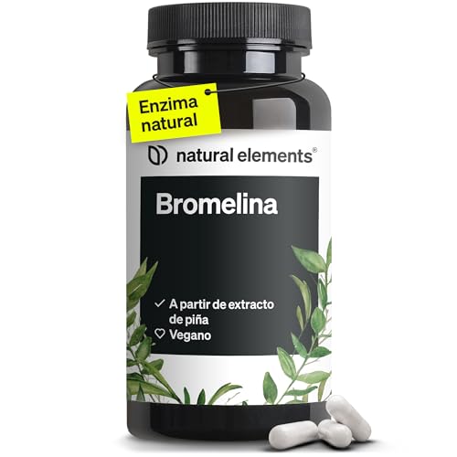 Bromelina 2.000 FIP - Alta dosis gastroresistente - Extracto natural de piña - 90 cápsulas veganas de enzimas digestivas - Probado en laboratorio en Alemania