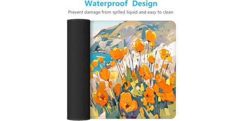 Tapis de souris grand format Fleurs pour harmoniser votre bureau PC