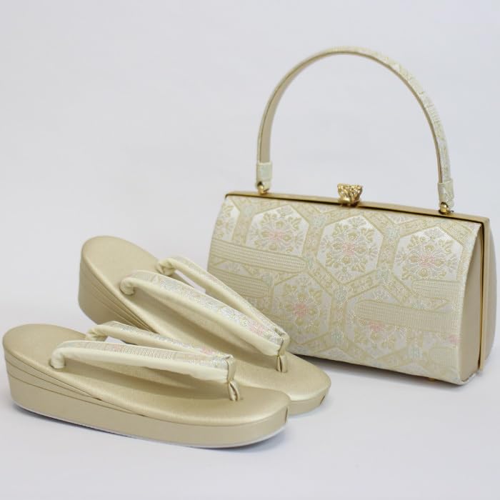 Amazon.co.jp: 沙織 草履バッグセット Mサイズ 礼装用 着物 履物 黒