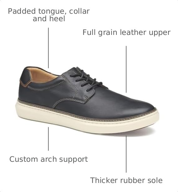 Image of Johnston & Murphy Men's McGuffey 2 Plain Toe Lace Up Dress Casual Shoe