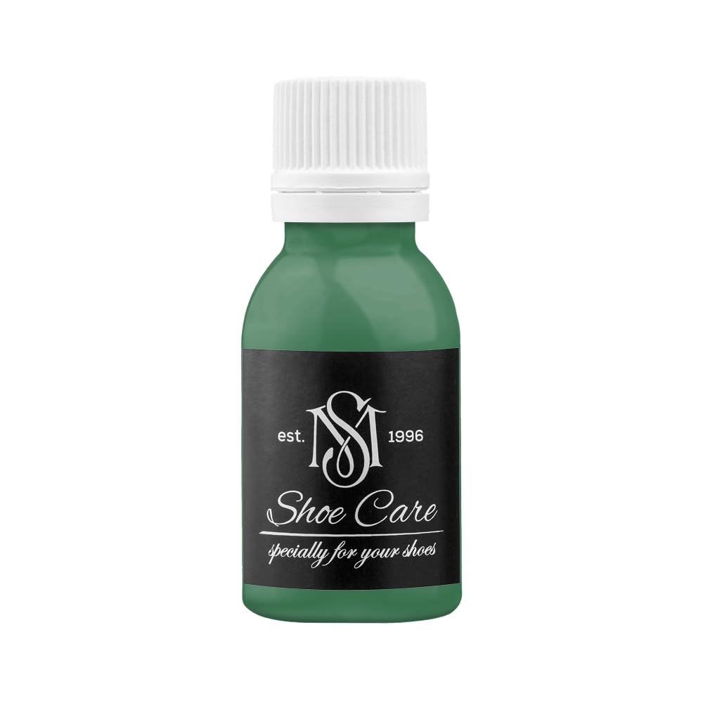 Uniwersalna farba do skóry - NCS S 5030-G10Y Zieleń Mirtu - Mocno kryjąca farba do renowacji obuwia, toreb i sneakersów marki MAVI STEP - 100 ml / 3.40 fl oz