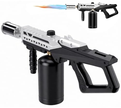 Image of ARTFLAMM Powerful Propane Torch Gun with Adjustable Flame, Cooking Torch for BBQ, Searing Steak, Campfire, Charcoal Grills & Sous Vide - Flamethrower Blow Torch Lighter (Tank Not Included)