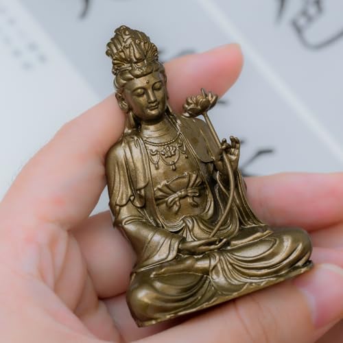 Estatua Buda Mahasthamaprapta de Bronce 2.7 in miniatura 7