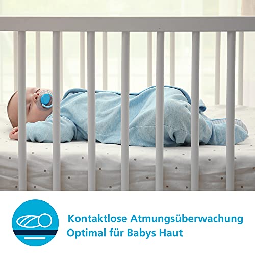 Angelcare SmartSensor Pro 2, 2-in-1 Überwachung: Audio + Bewegung mit Wireless Sensormatten, Raumtemperaturanzeige