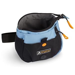   OllyDog-Backcountry-Day-Bag-Fanny-Pack-Dog-Treat-Pouch-Hands-Free-for-Training-Hip-Pack-with-Built-in-Poop-Bag-Dispenser-Removable-Waist-Belt-Clip-Maui-Blue