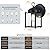 GRUENLICH Outdoor Wall Sconce, Exterior Wall Lighting Fixtures with Clear Glass, Front Porch Lighting, Anti-Rust Outside Lights for Patio, Doorway, Matte Black, 2 Pack