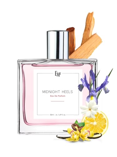 Image of EM5 Midnight Heels Perfume for Women | Sweet Warm Spicy Vanilla Powdery Fragrance | 50ml Unisex Eau de Parfum Spray | Luxury Gift for Her