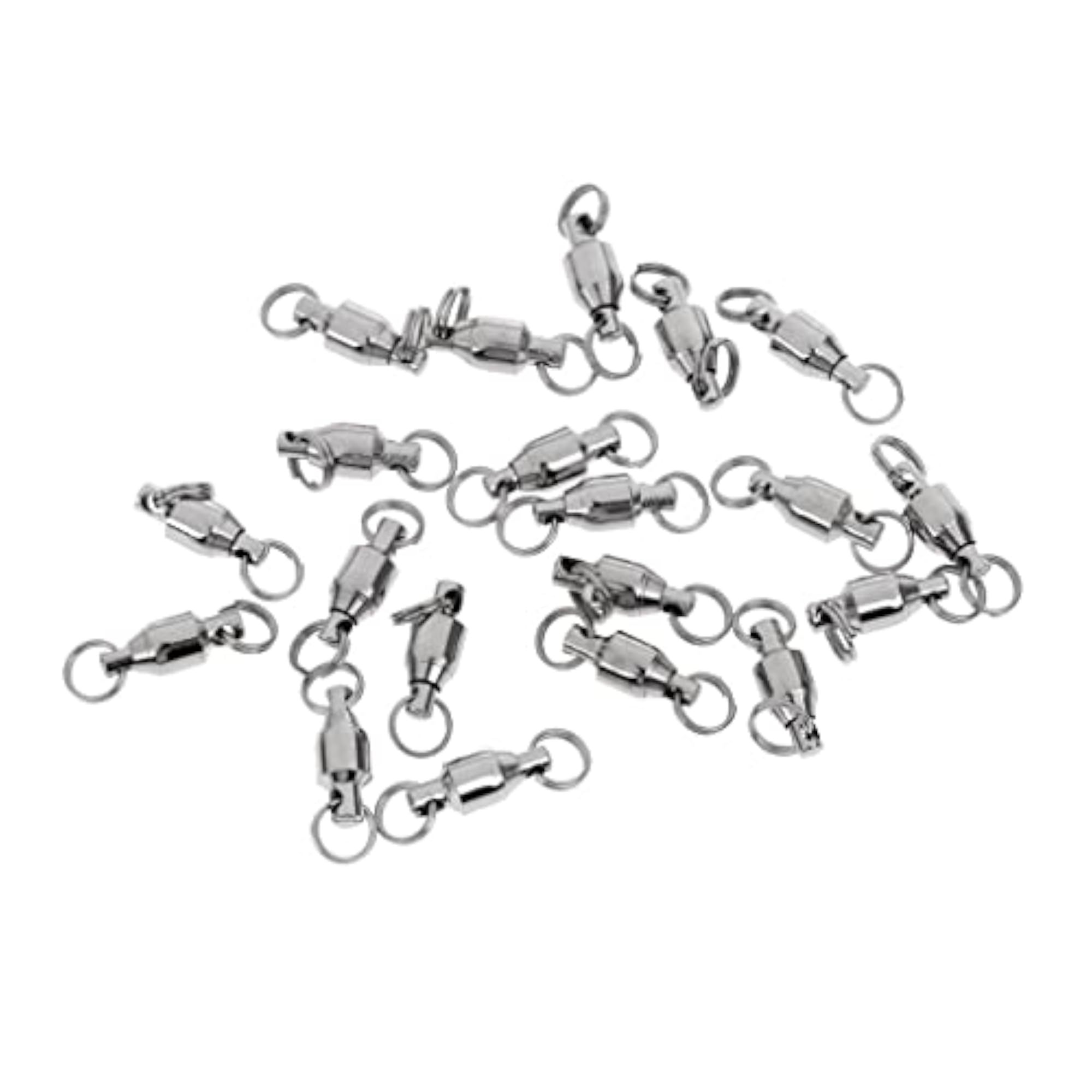 20Pcs Heavy Duty Ball Bearing Swivel Solid Rings