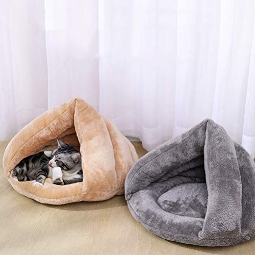 Canil estilo chinelos para animais de estimação, tapete grosso e quente para gatos de estimação, sac