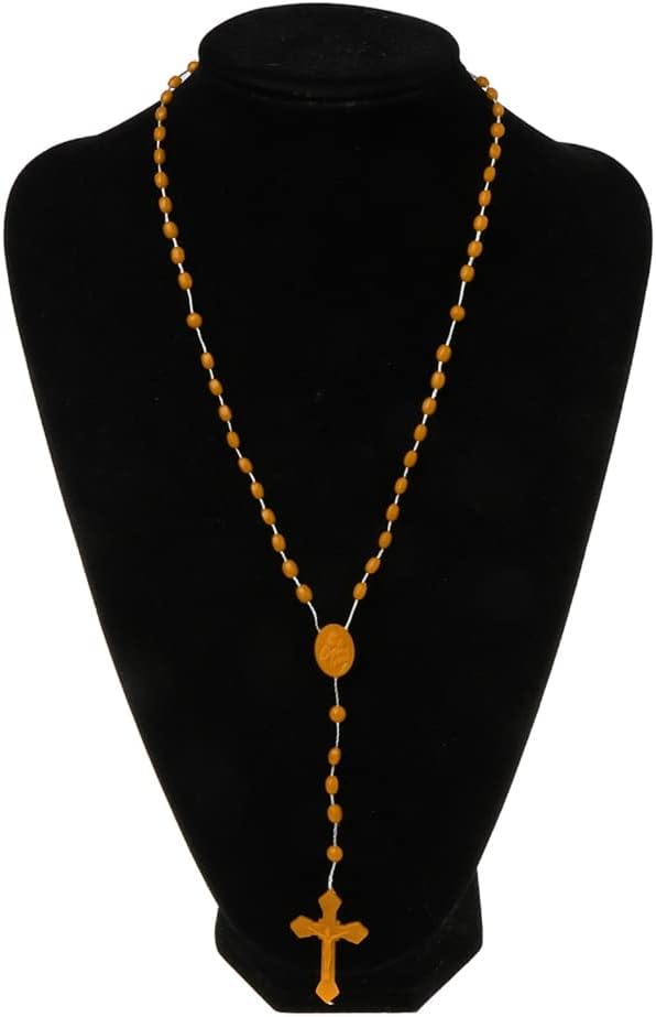 Plastic Rosary Beads Luminous Necklace Catholicism Prayer Religious Jewelry, Cross Necklace for Women, Cross Necklace for Men, Women's Chain Necklaces, Men's Necklaces - Image 7