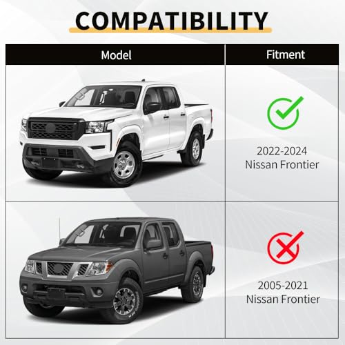 Image of MAXDOM Bull Bar Fits For Nissan Frontier Pickup Truck Black (22-24 Models, Black)
