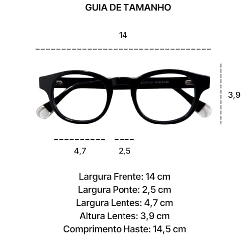 LP Vision - Óculos Para Telas com Filtro Anti Luz Azul Computador & Gamer - Tuti Preto