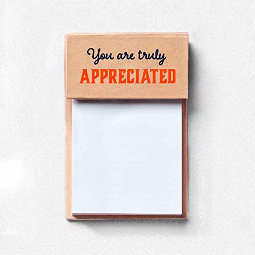 Cheersville 5 Pack of Sticky Note Pads and Colorful Sticky Tabs - 100 Sheets - Employee Appreciation