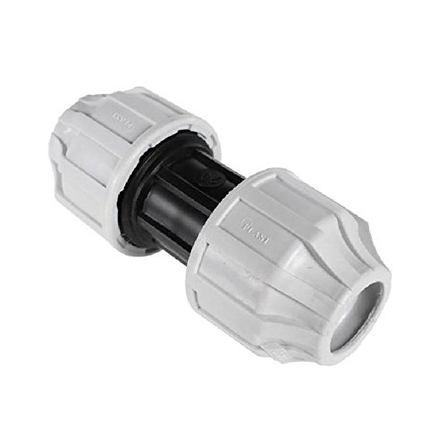 SOMATHERM FOR YOU, Raccord plastique manchon égal pour tube PE Ø32 mm - Installation facile et rapide, idéal pour irrigation - Résistant jusqu'à 16 bars et 80°C, norme ACS