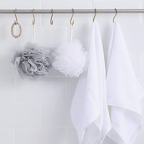 Evanda Gold S Hooks For Hanging Pack Of 30, Heavy Duty Stainless Steel Titainium Plating Metal Mutil Purpose Hanger For Kitchen Pans, Pots, Utensils Tooks, Cups, Mugs, Clothes, Bags, Towels, Plants #TOP3