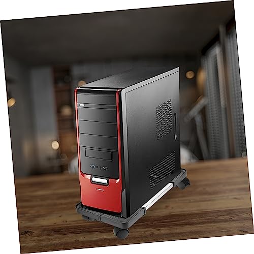 Soporte móvil para torre de computadora con ruedas, soporte para CPU ventilado y de alta estabilidad para uso en casa y oficina miniatura 5