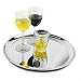 Produktbild bar@drinkstuff Serviertablett aus Edelstahl für Kellner, 35,6 cm, rund, Bar-Tablett, Getränke-Tablett  ideal für Essen und Getränke