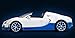 Radio Remote Control 1/14 Bugatti Veyron 16.4 Grand Sport Vitesse Licensed RC Model Car (White/Blue)