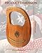 STRICH Lyre Harp, 16 Strings, Mahogany, Copper Saddle Lyre Harp Set with Spare Metal Strings, Tuning Wrench, Black Custom Gig Bag and Manual