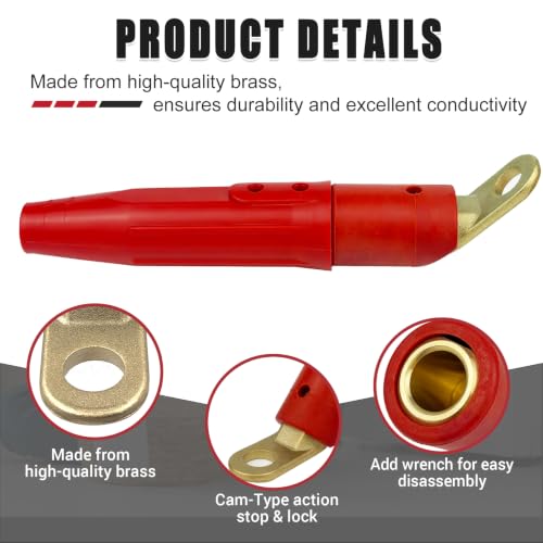 Image of 2 PCS CT-40FA Welding Terminals & 2 PCS LC-40 Welding Cable Connectors