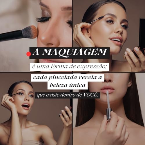 Maleta Kit Maquiagem Completa Profissional Básica Presente