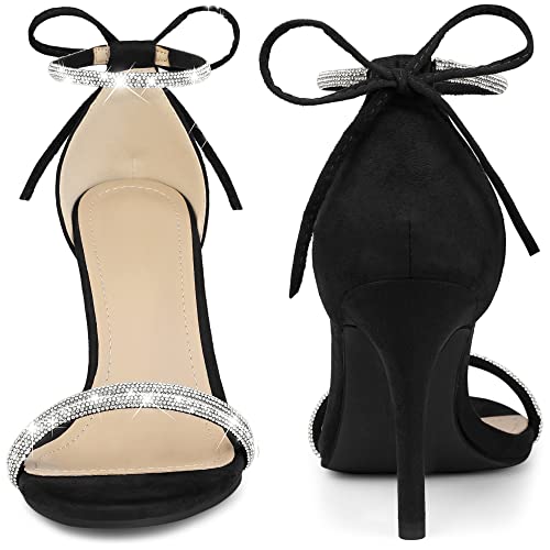 Perphy Rhinestone Ankle Tie Stiletto Heels Sandals for Women3