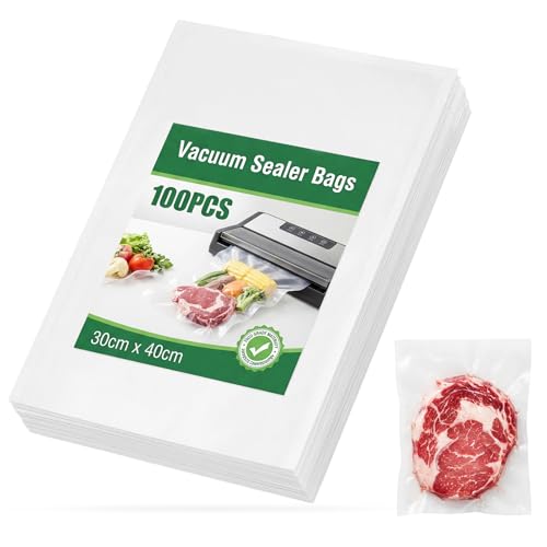 Profi Vakuumbeutel 40x30 cm 100 Stück BPA-freie reißfeste Folienbeutel für alle Vakuumiergeräte ideal für Sous Vide und Lebensmittelaufbewahrung