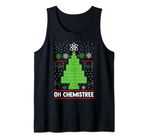 Oh Chemistree Natale Periodica Tavola Insegnante di Chimica Canotta