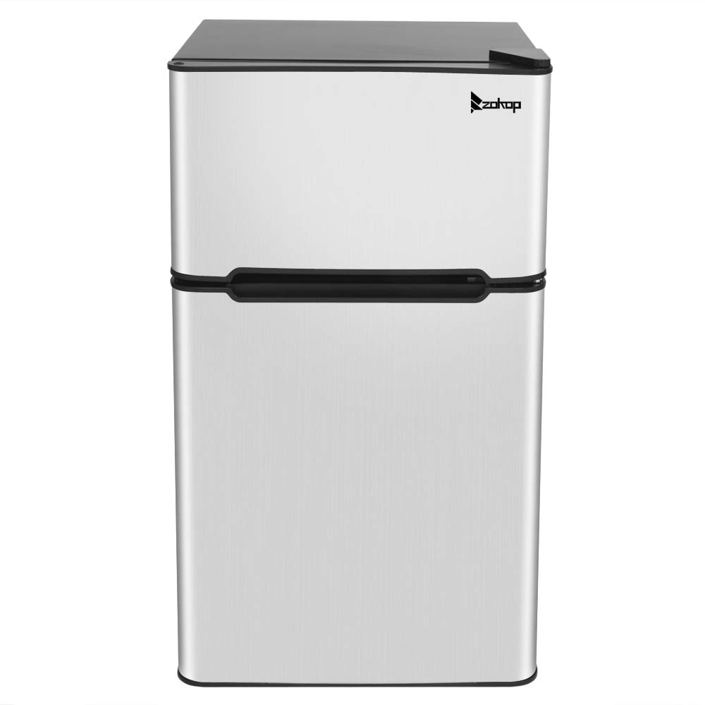 Compact Mini Refrigerator, US AC115V/60Hz Household Double Doors Fridge Energy Star 90L/3.2CU FT Sma